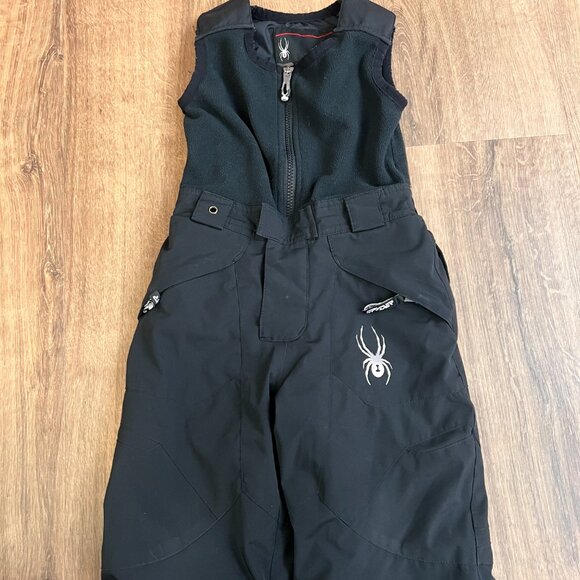 Spyder Youth Boys Mini Expedition Snow Pants Ski Bibs Black Sz 3 - Picture 5 of 11